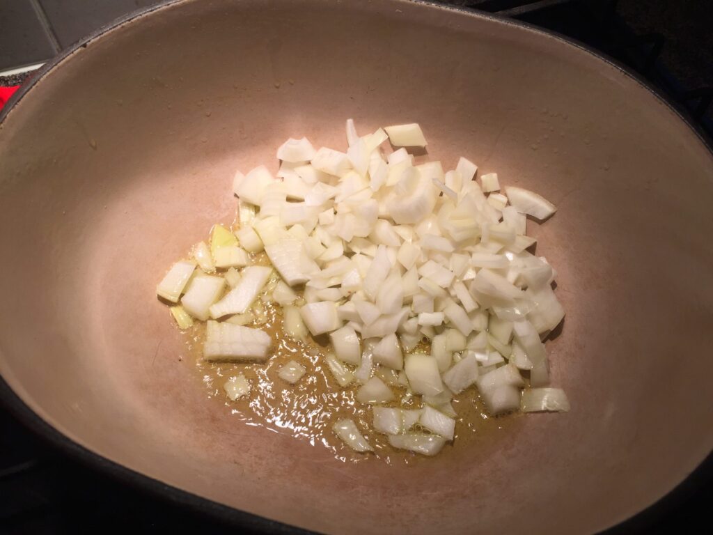 Cook the onion
